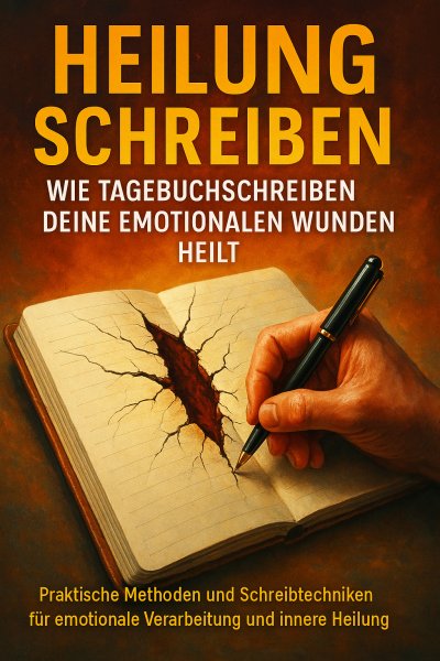 'Cover von Heilung Schreiben: Wie Tagebuchschreiben Deine Emotionalen Wunden Heilt'-Cover