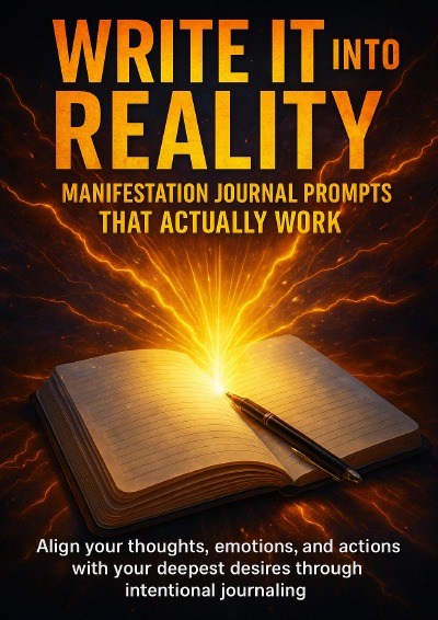 'Cover von Write It Into Reality: Manifestation Journal Prompts That Actually Work'-Cover