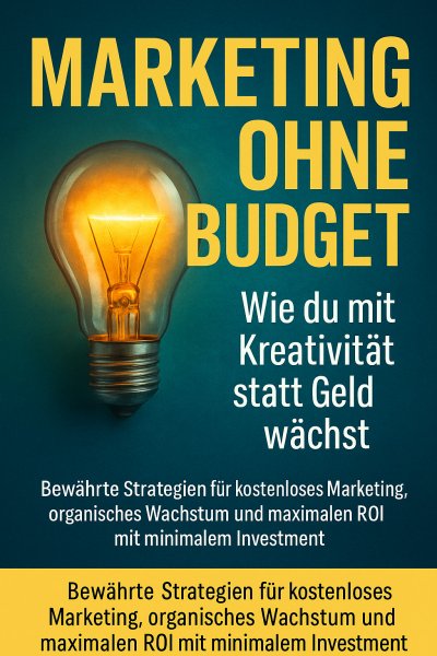 'Cover von Marketing ohne Budget: Wie du mit Kreativität statt Geld wächst'-Cover