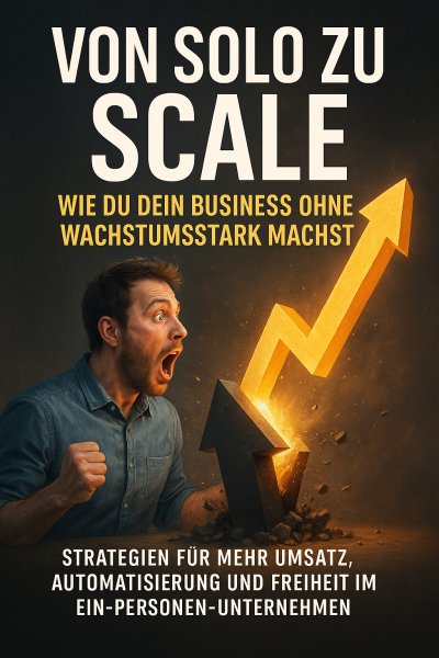 'Cover von Von Solo zu Scale: Wie du dein Business ohne Team wachstumstark machst'-Cover