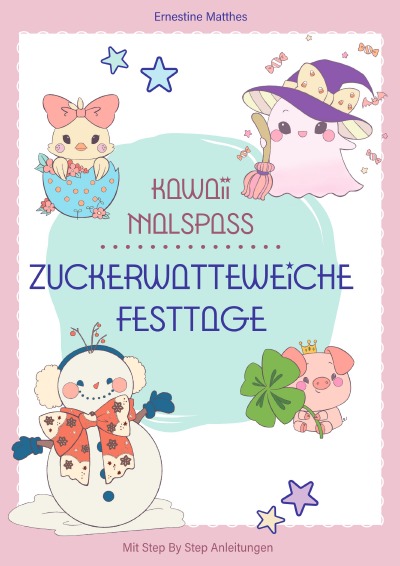 'Cover von Kawaii Malspaß Zuckerwatteweiche Festtage'-Cover