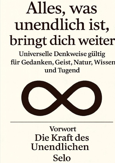 'Cover von Alles, was unendlich ist, bringt dich weiter'-Cover