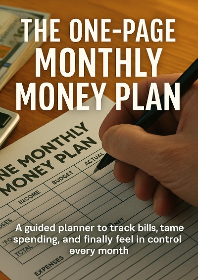 'Cover von The One-Page Monthly Money Plan'-Cover