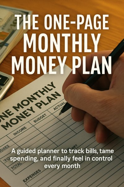 'Cover von The One-Page Monthly Money Plan'-Cover