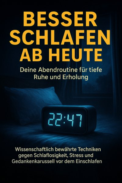 'Cover von Besser schlafen ab heute: Deine Abendroutine für tiefe Ruhe und Erholung'-Cover