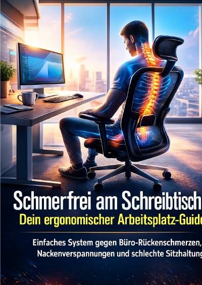 'Cover von Schmerzfrei am Schreibtisch: Dein ergonomischer Arbeitsplatz-Guide'-Cover