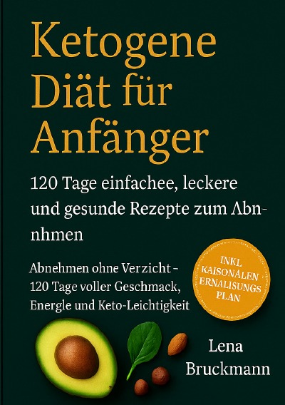'Cover von „Ketogene Diät     für Anfänger: 120 Tage einfache, leckere und gesunde Rezepte zum Abnehmen“'-Cover