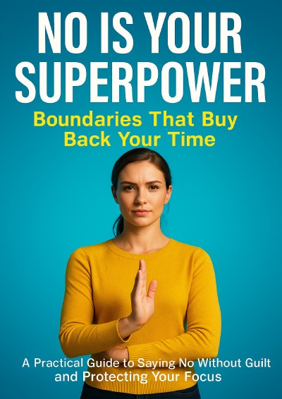'Cover von No Is Your Superpower: Boundaries That Buy Back Your Time'-Cover