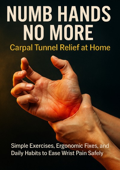 'Cover von Numb Hands No More: Carpal Tunnel Relief at Home'-Cover