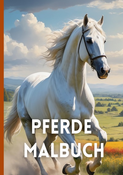 'Cover von Pferde Malbuch – Pferdebilder & Mandalas'-Cover