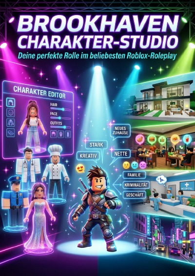 'Cover von Brookhaven Charakter-Studio: Deine perfekte Rolle im beliebesten Roblox-Roleplay'-Cover