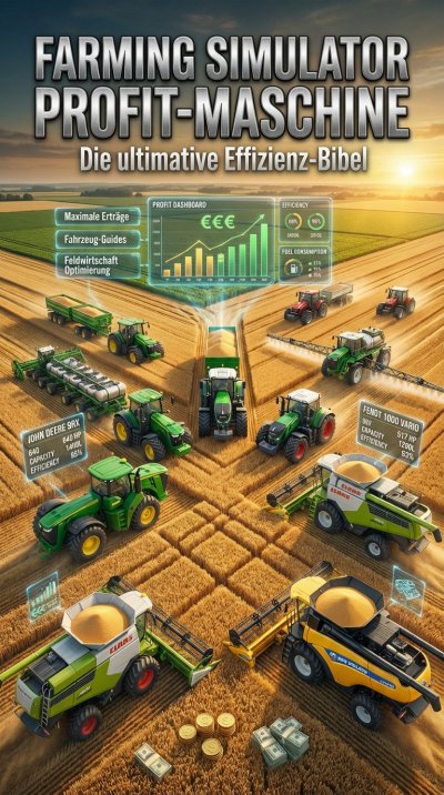 'Cover von Farming Simulator Profit-Maschine: Die ultimative Effizienz-Bibel'-Cover