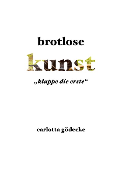 'Cover von brotlose kunst'-Cover
