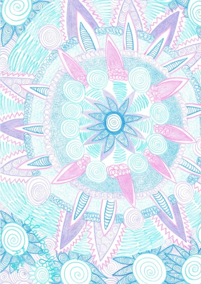 'Cover von Tagebuch, Notizbuch DIN A5 mit dem Mandala: Urlaubsgefühl'-Cover