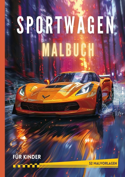 'Cover von Sportwagen Malbuch für Kinder'-Cover