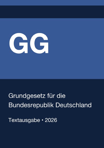 'Cover von GG – Grundgesetz für die Bundesrepublik Deutschland 2026'-Cover