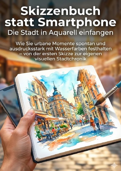 'Cover von Skizzenbuch statt Smartphone: Die Stadt in Aquarell einfangen'-Cover
