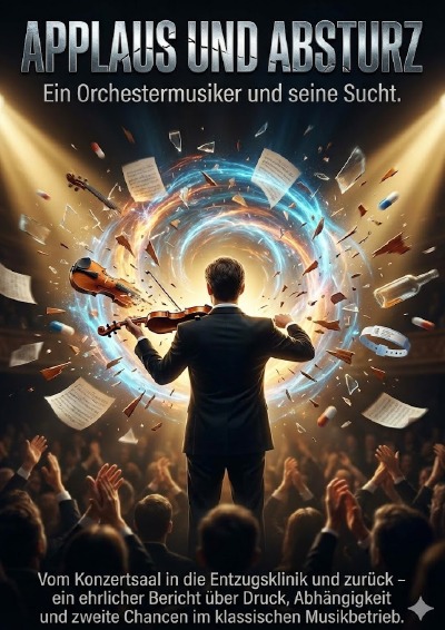 'Cover von Applaus und Absturz: Ein Orchestermusiker und seine Sucht'-Cover