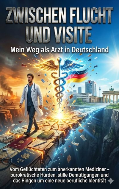 'Cover von Zwischen Flucht und Visite: Mein Weg als Arzt in Deutschland'-Cover