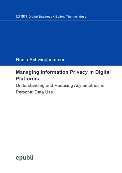 'Cover von Managing Information Privacy in Digital Platforms'-Cover