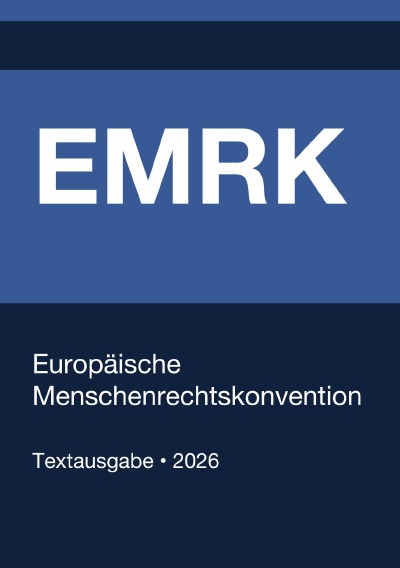 'Cover von EMRK – Europäische Menschenrechtskonvention 2026'-Cover