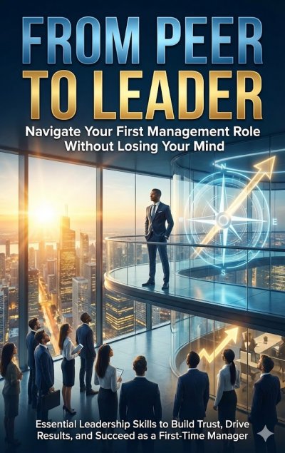 'Cover von From Peer to Leader: Navigate Your First Management Role Without Losing Your Mind'-Cover