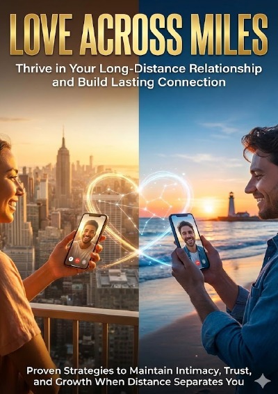 'Cover von Love Across Miles: Thrive in Your Long-Distance Relationship and Build Lasting Connection'-Cover