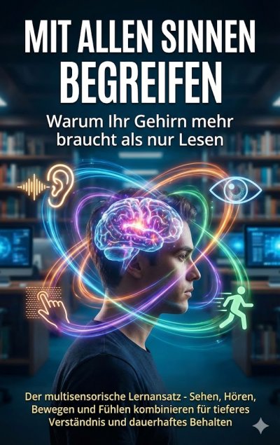 'Cover von Mit allen Sinnen begreifen: Warum Ihr Gehirn mehr braucht als nur Lesen'-Cover
