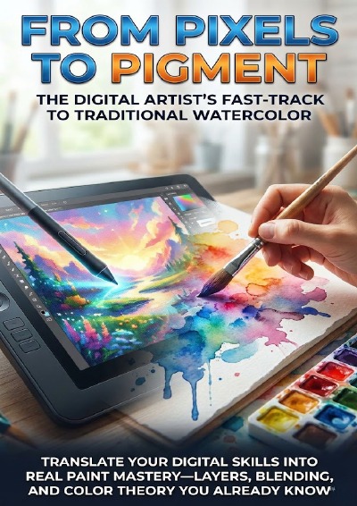 'Cover von From Pixels to Pigment: The Digital Artist’s Fast-Track to Traditional Watercolor'-Cover