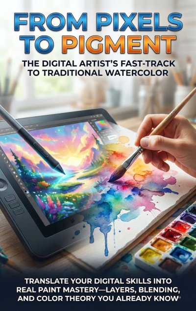 'Cover von From Pixels to Pigment: The Digital Artist’s Fast-Track to Traditional Watercolor'-Cover
