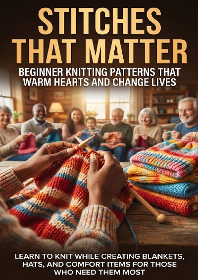 'Cover von Stitches That Matter: Beginner Knitting Patterns That Warm Hearts and Change Lives'-Cover