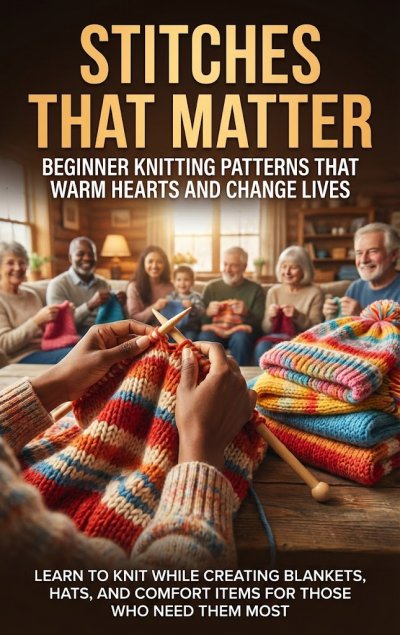 'Cover von Stitches That Matter: Beginner Knitting Patterns That Warm Hearts and Change Lives'-Cover