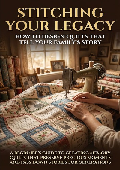 'Cover von Stitching Your Legacy: How to Design Quilts That Tell Your Family’s Story'-Cover