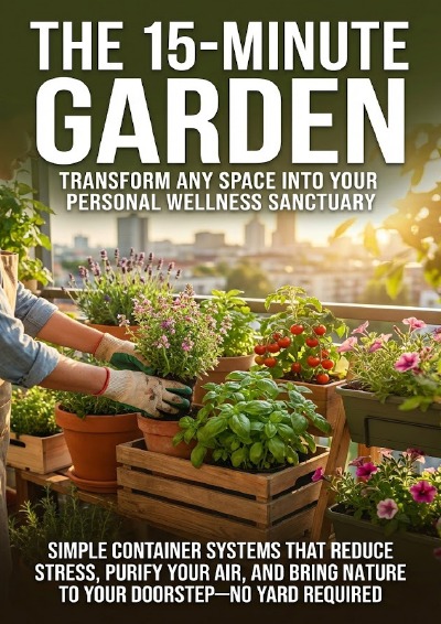 'Cover von The 15-Minute Garden: Transform Any Space Into Your Personal Wellness Sanctuary'-Cover
