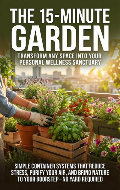 'Cover von The 15-Minute Garden: Transform Any Space Into Your Personal Wellness Sanctuary'-Cover