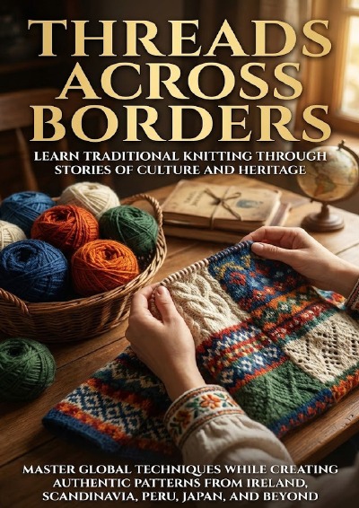 'Cover von Threads Across Borders: Learn Traditional Knitting Through Stories of Culture and Heritage'-Cover