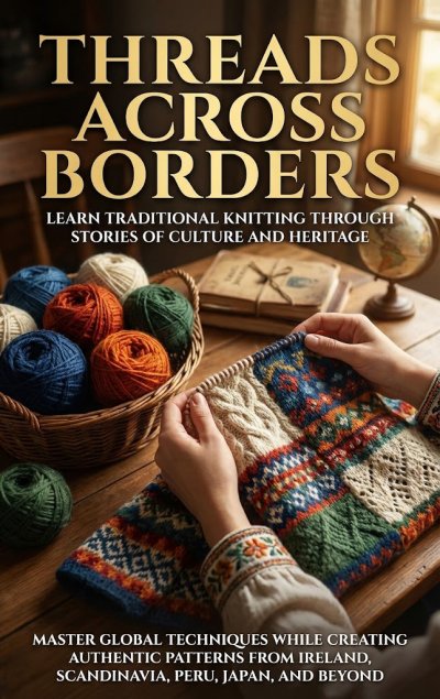 'Cover von Threads Across Borders: Learn Traditional Knitting Through Stories of Culture and Heritage'-Cover