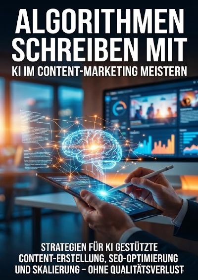 'Cover von Algorithmen schreiben mit: KI im Content-Marketing meistern'-Cover