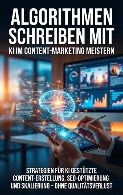 'Cover von Algorithmen schreiben mit: KI im Content-Marketing meistern'-Cover