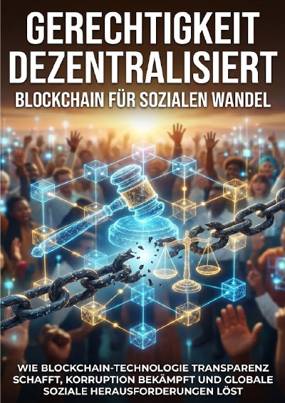'Cover von Gerechtigkeit dezentralisiert: Blockchain für sozialen Wandel'-Cover