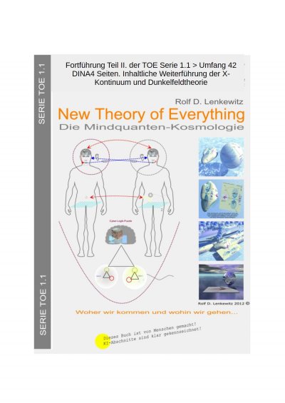 'Cover von Teil II. TOE 1.1 Fortsetzung: X-Kontinuum und Dunkelfeldtheorie'-Cover