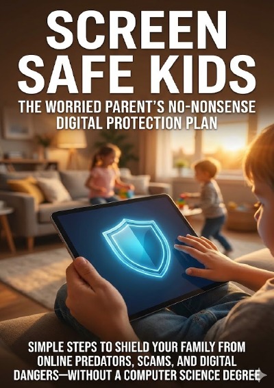 'Cover von Screen Safe Kids: The Worried Parent’s No-Nonsense Digital Protection Plan'-Cover