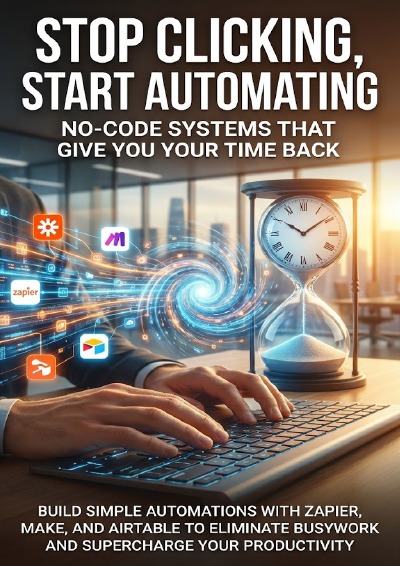 'Cover von Stop Clicking, Start Automating: No-Code Systems That Give You Your Time Back'-Cover