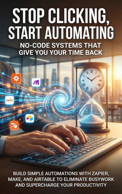 'Cover von Stop Clicking, Start Automating: No-Code Systems That Give You Your Time Back'-Cover