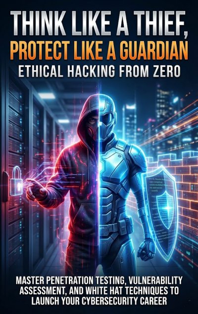 'Cover von Think Like a Thief, Protect Like a Guardian: Ethical Hacking from Zero'-Cover