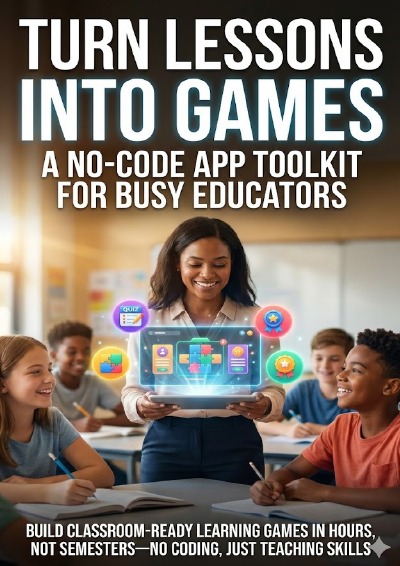 'Cover von Turn Lessons Into Games: A No-Code App Toolkit for Busy Educators'-Cover