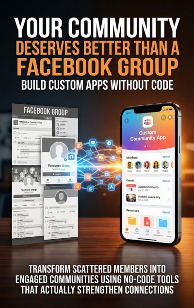 'Cover von Your Community Deserves Better Than a Facebook Group: Build Custom Apps Without Code'-Cover