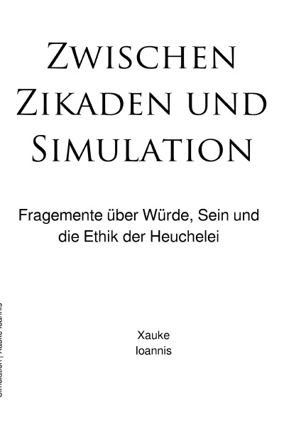 'Cover von Zwischen Zikaden und Simulation'-Cover
