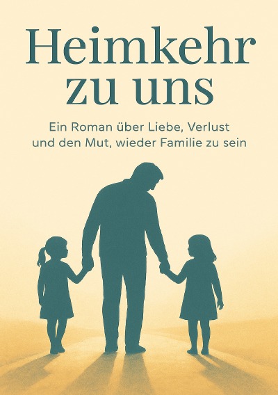 'Cover von „Heimkehr zu uns“  Ein Buch über Liebe, Verlust und den Mut,wieder Familie zu sein.'-Cover