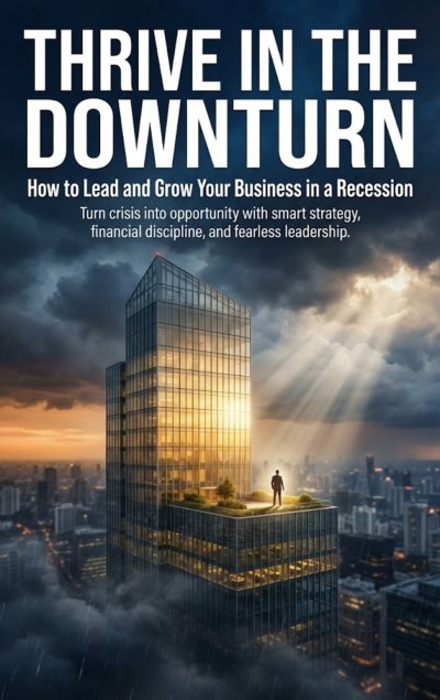 'Cover von Thrive in the Downturn: How to Lead and Grow Your Business in a Recession'-Cover